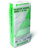 Filzputz Sockel grau K1,2mm, 25kg